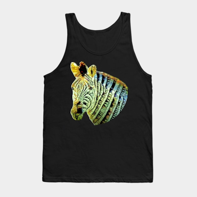 abstract zebra Tank Top by Ancello